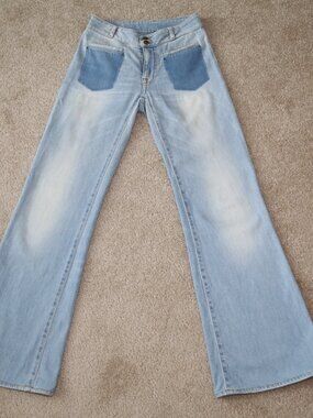 Made in Italy (+) PEOPLE mid-rise wide leg jeans SIZE 25